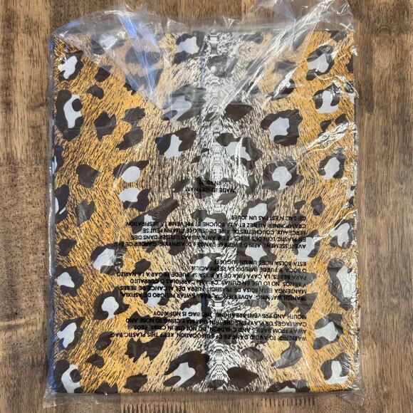 Play Cloths Leopard Cheetah Print Tank Top 100% Cotton Big Cat Unisex Large - Picture 5 of 6